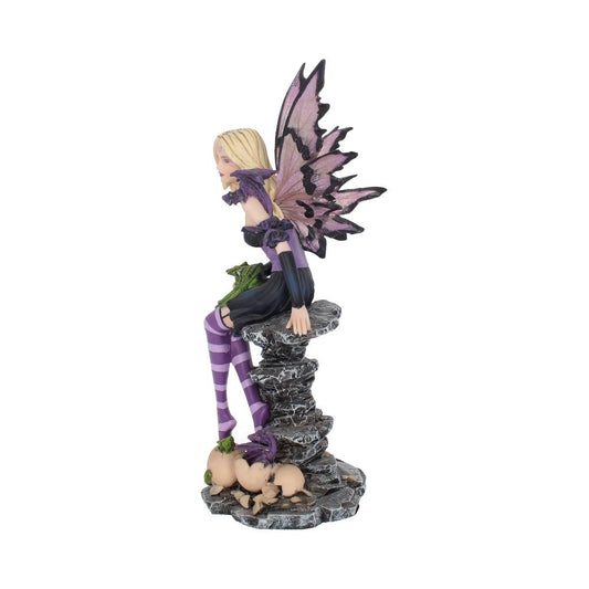 Amethyst and Hatchlings Purple Fairy Baby Dragon Figurine 25.5cm 2
