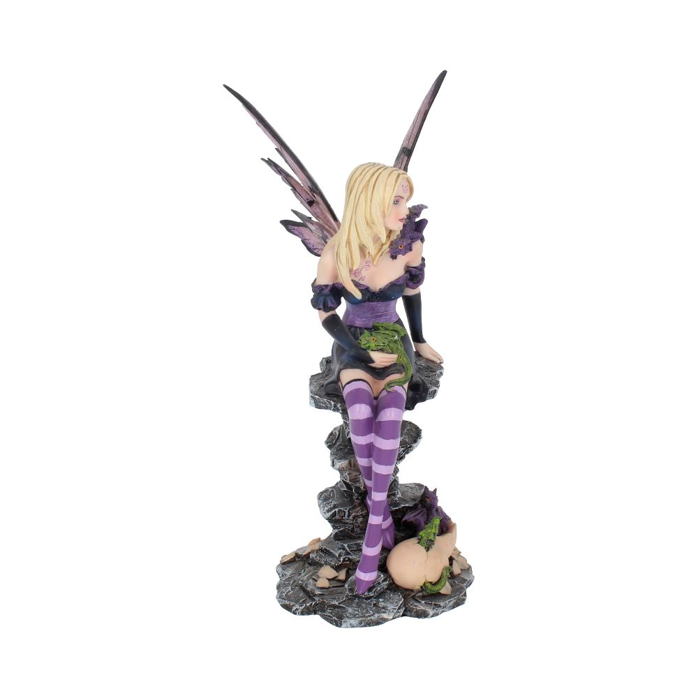 Amethyst and Hatchlings Purple Fairy Baby Dragon Figurine 25.5cm 6
