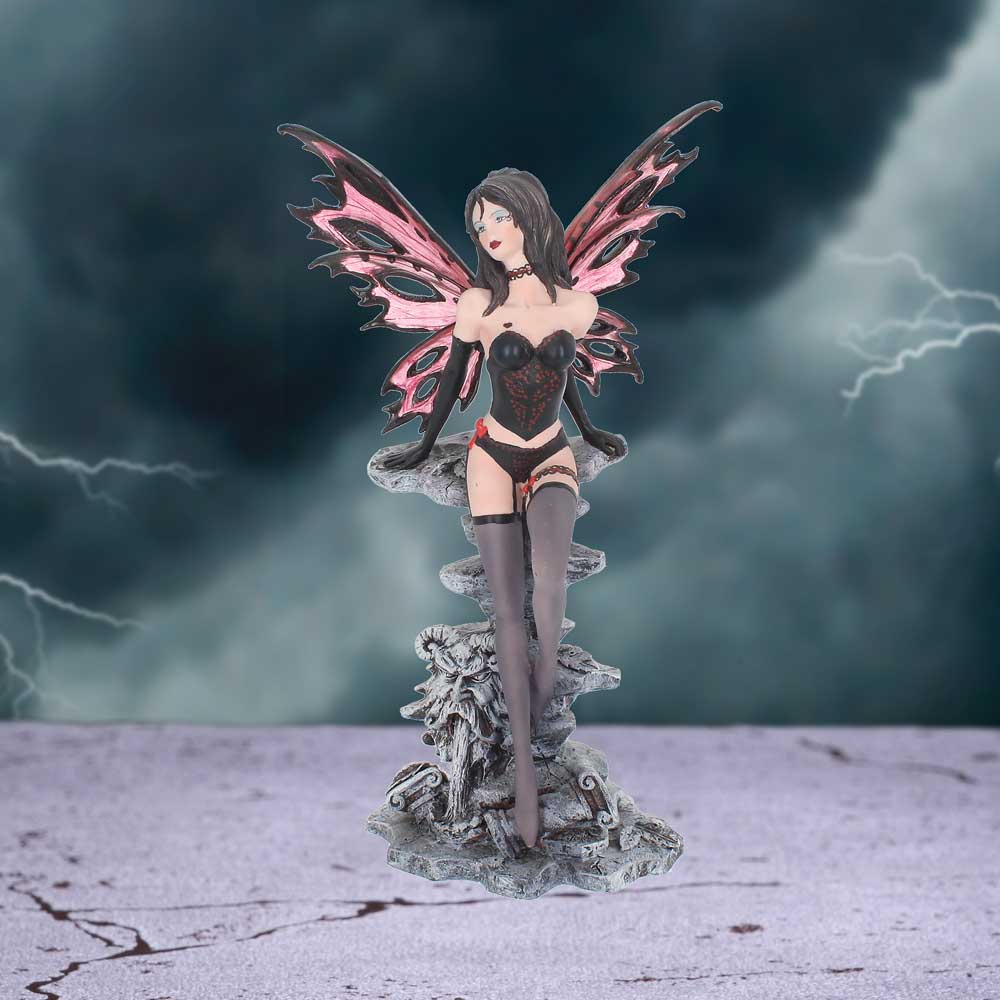 Small Scarlet Seductive Dark Fairy Figurine 28.5cm 7