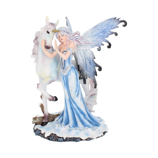 Comfort Ice Fairy and White Unicorn Figurine 21.5cm 1
