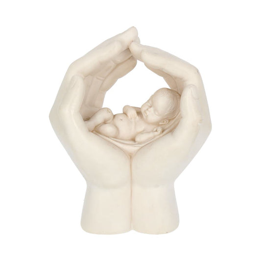 Large Shelter Baby in Cradled Hand Figurine 17.5cm 1