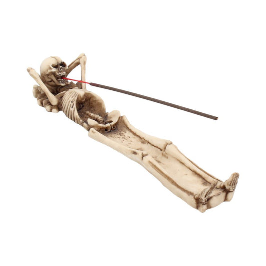 Take It Easy Skeleton Incense Holder 27cm 1