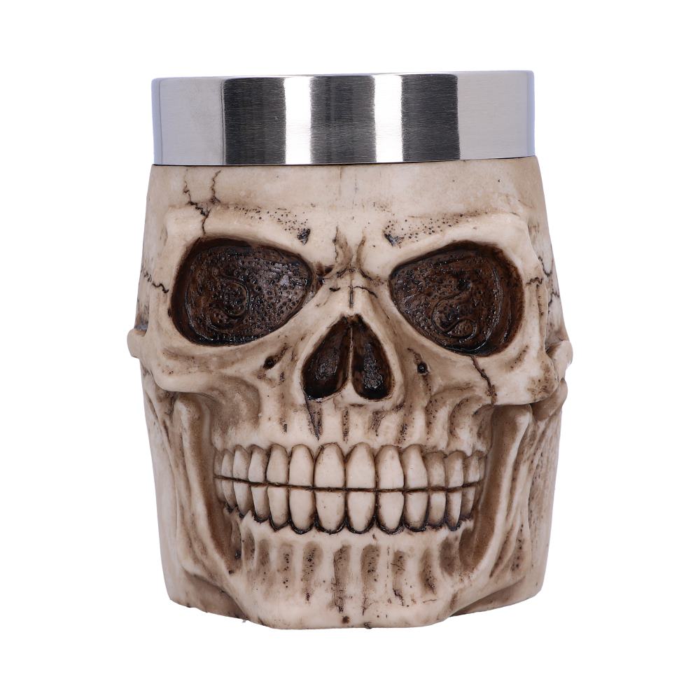 Grinning Skull Gothic Tankard 16cm Drinking Mug 1