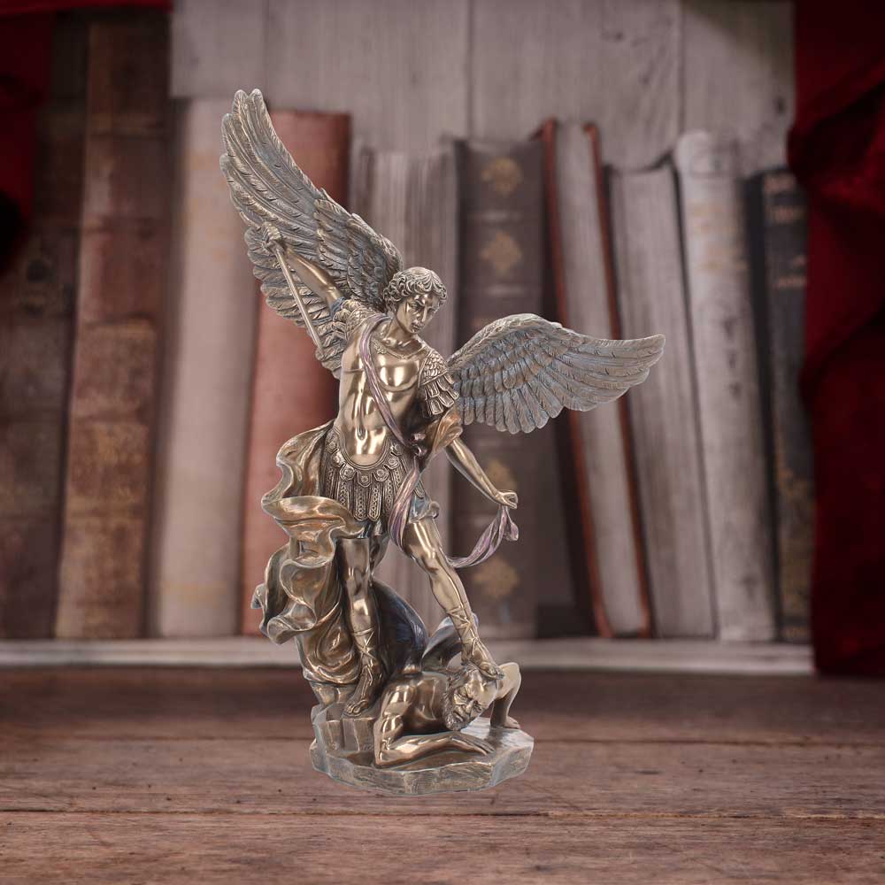 Bronzed Archangel Michael The Religious Warrior 37cm 7