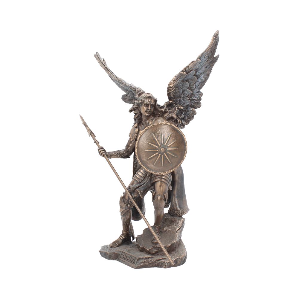 Bronzed Archangel Raphael Religious Warrior 35cm 2