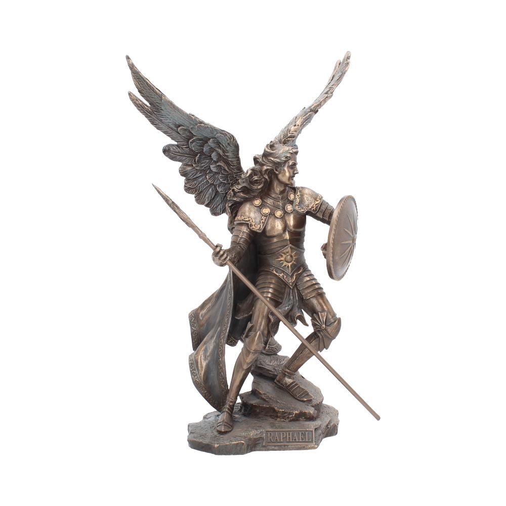 Bronzed Archangel Raphael Religious Warrior 35cm 1