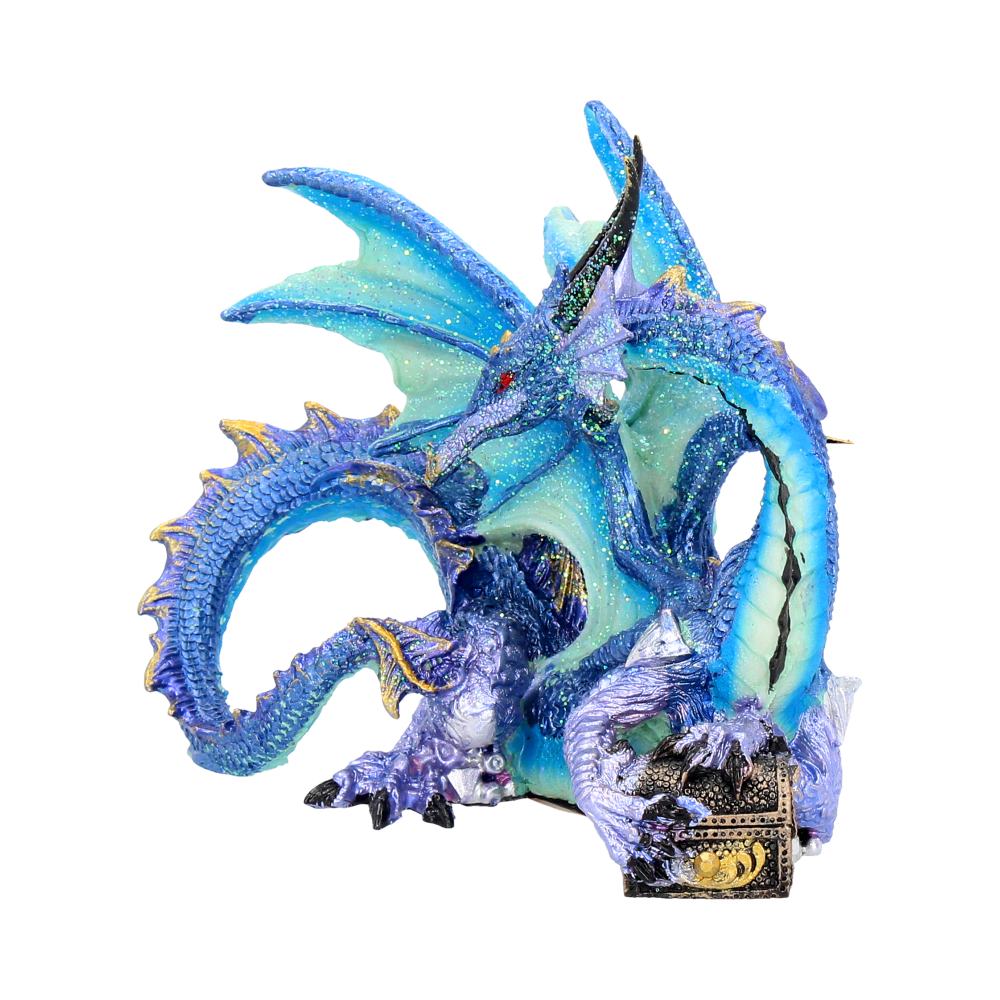 Piasa Sky Blue and Violet Small Fantasy Dragon Figurine 12cm 2
