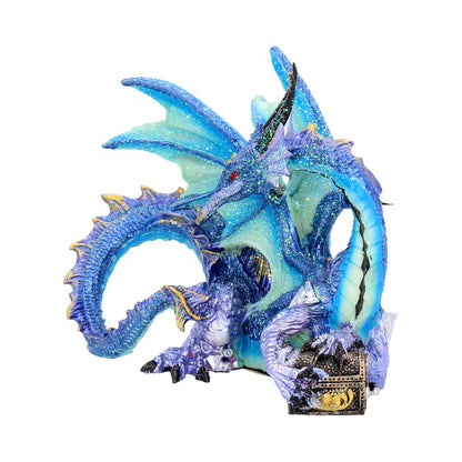 Piasa Sky Blue and Violet Small Fantasy Dragon Figurine 12cm 2