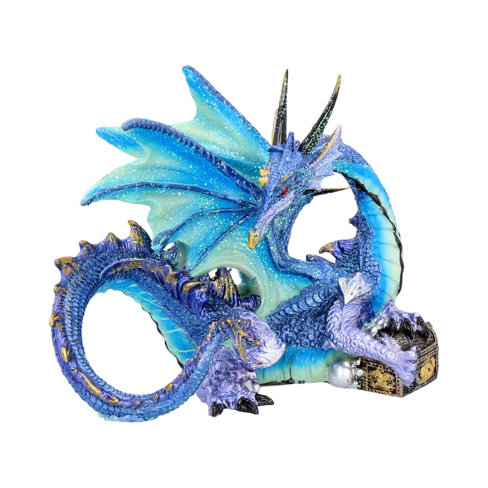 Piasa Sky Blue and Violet Small Fantasy Dragon Figurine 12cm 1