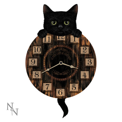 Kitten Tickin Cat Pendulum Clock Tickin 32cm 1