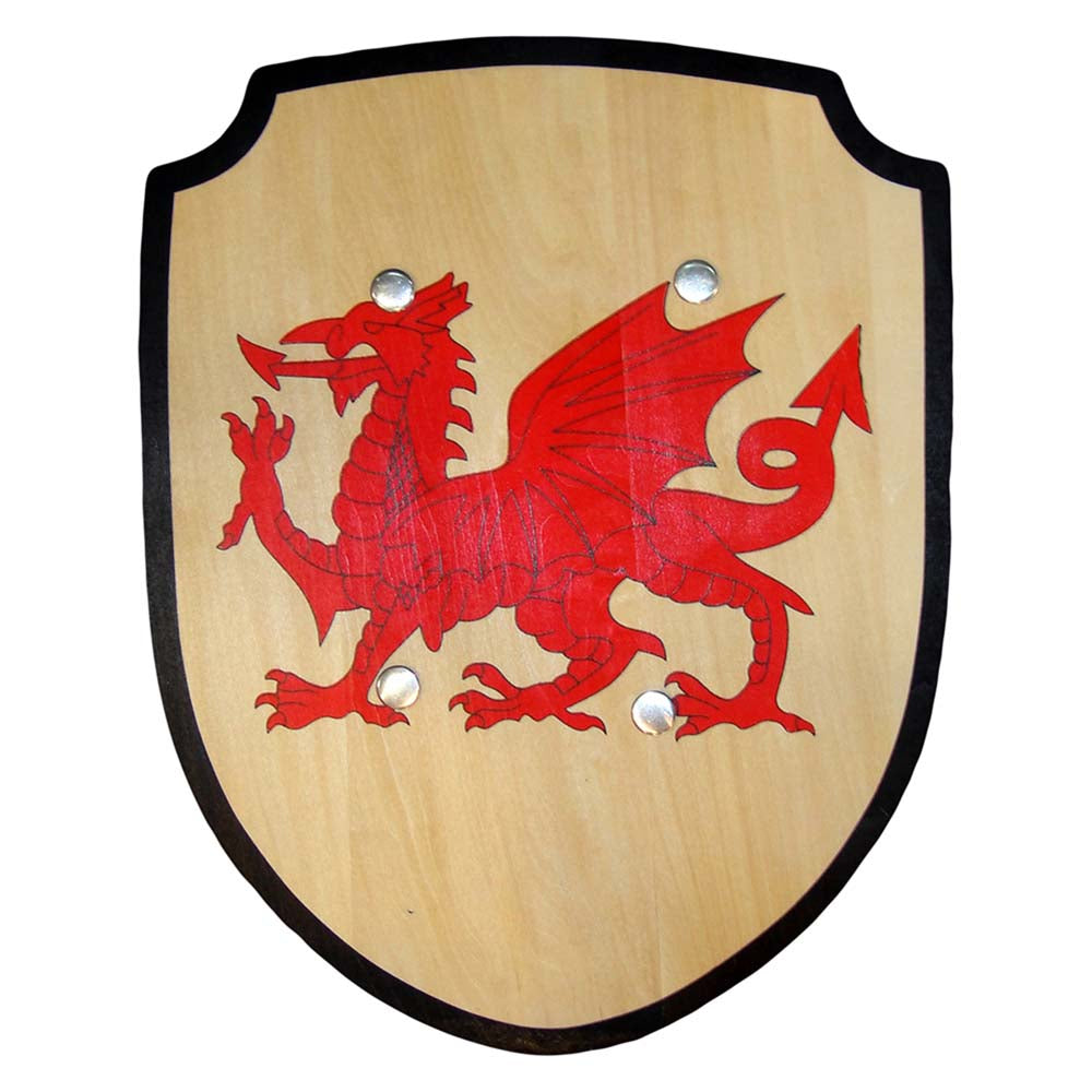 Welsh Wooden Toy Shield 34cm 1