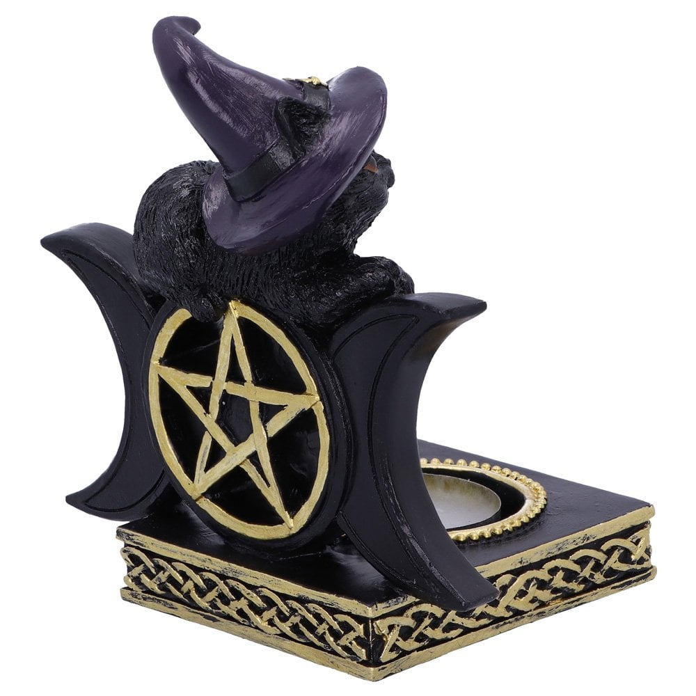 Black Magic Cat Tea Light Holder 11.2cm 3