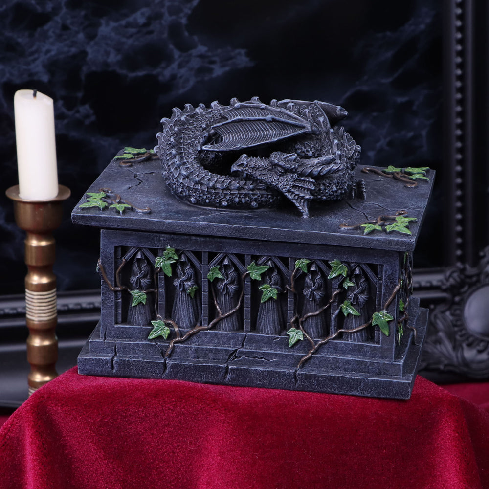 Dragon Ivy Tarot Card Holder Box 18cm 7