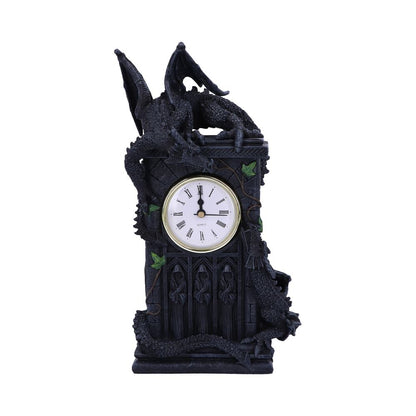 Duelling Dragons Clock Dragon Ivy Mantel 26cm 2