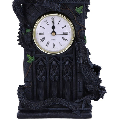 Duelling Dragons Clock Dragon Ivy Mantel 26cm 6