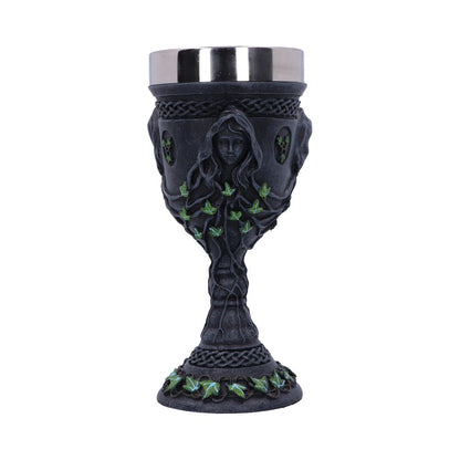 Mother Maiden and Crone Chalice Bronze Triple Goddess Wine Glass 21cm 1