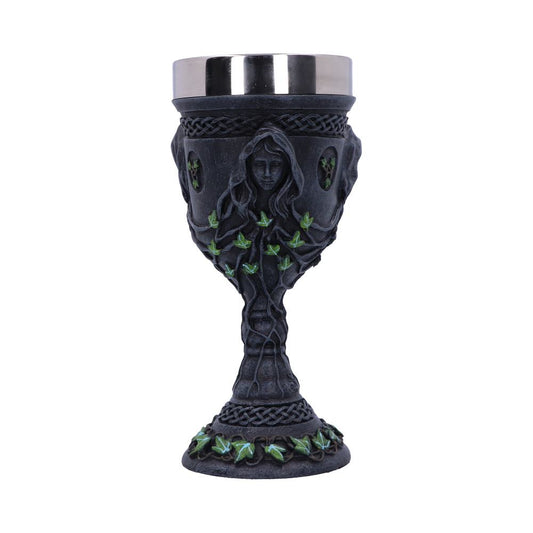 Mother Maiden and Crone Chalice Bronze Triple Goddess Wine Glass 21cm 1