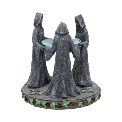 Pagan Magik Circle Triple Moon Oil Burner 16cm 4