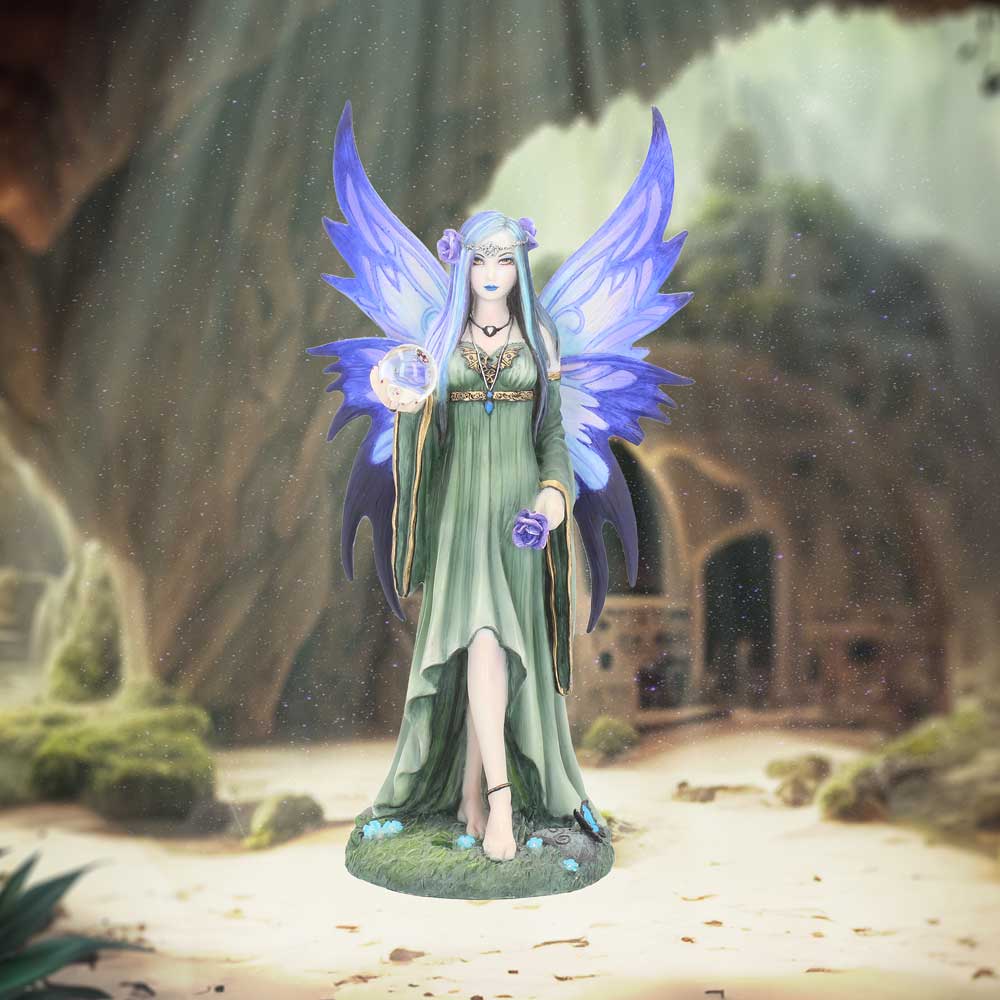 Mystic Aura Fairy Figurine by Anne Stokes Gothic Ornament 23cm 7