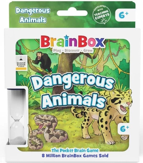 Brainbox Pocket Dangerous Animals Card Game