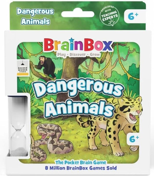Brainbox Pocket Dangerous Animals Card Game