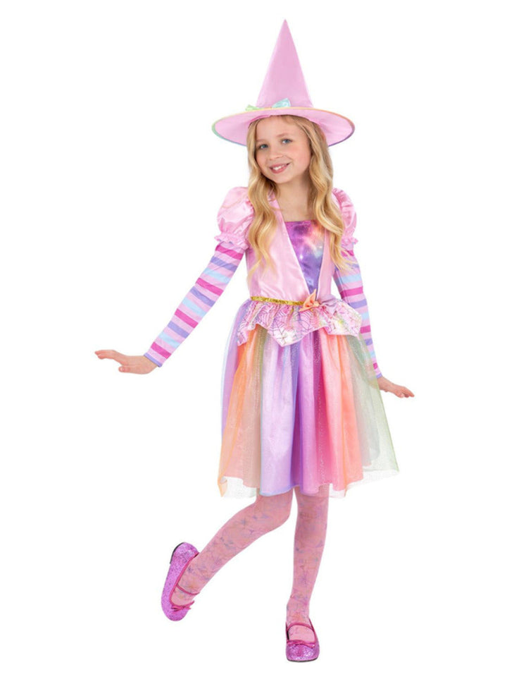 Pastel Rainbow Witch Costume Dress for Girls