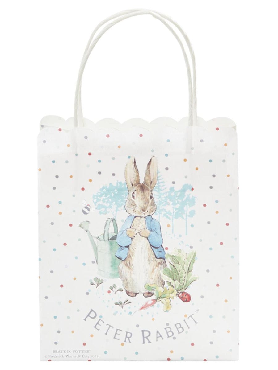 Peter Rabbit Classic Tableware Party Bags x6 All Blue Cream