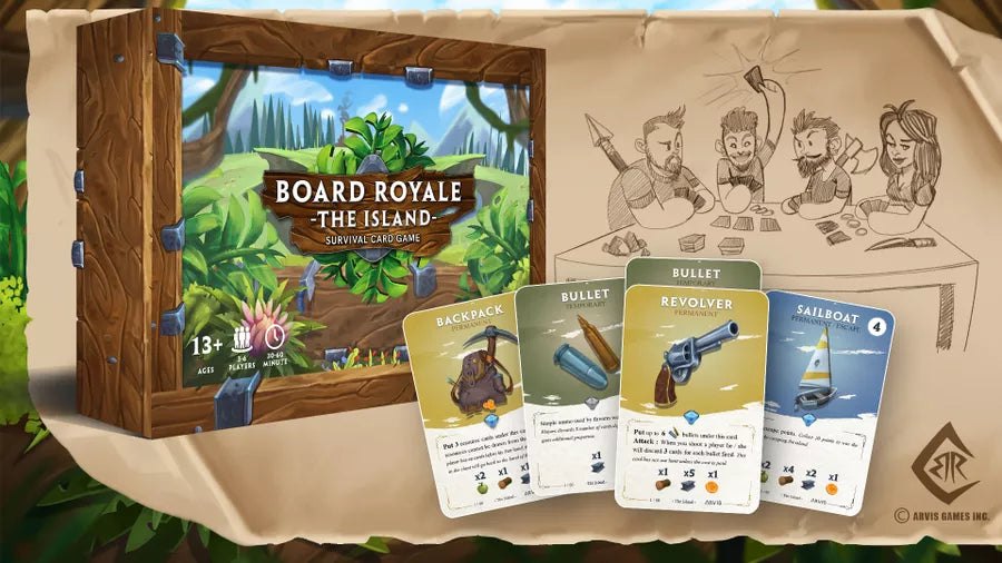 Board Royale The Island Military Card Game Expansion