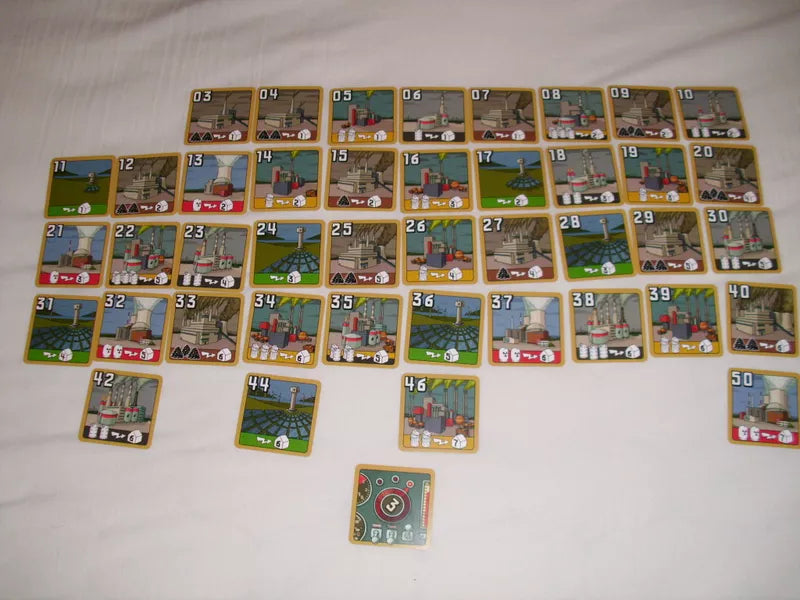 Power Grid the New Power Plant Cards Set 2 Board Game