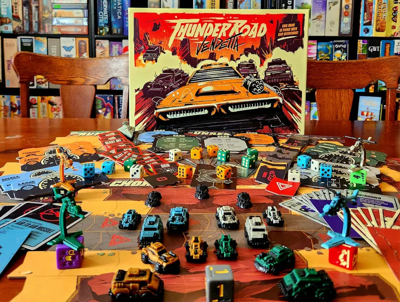 Thunder Road Vendetta Deluxe Combat Racing Board Game