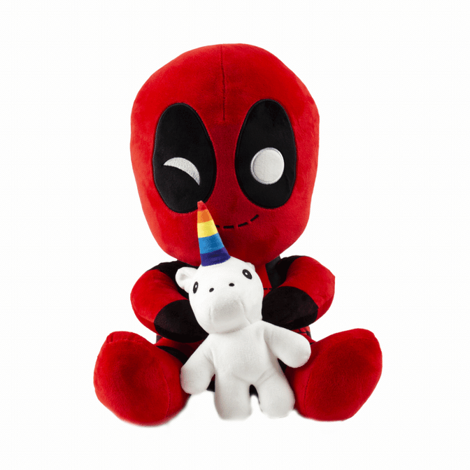 Marvel Deadpool Riding A Unicorn Hugme Vibrating 16 Inch Plush Marvel Deadpool Riding A Unicorn Hugme Vibrating 16 Inch Plush