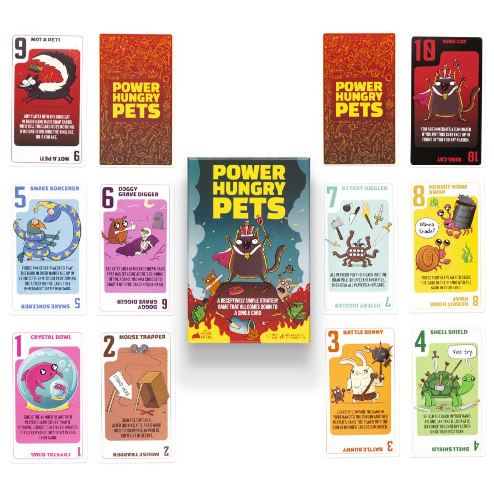 Power Hungry Pets Card Game