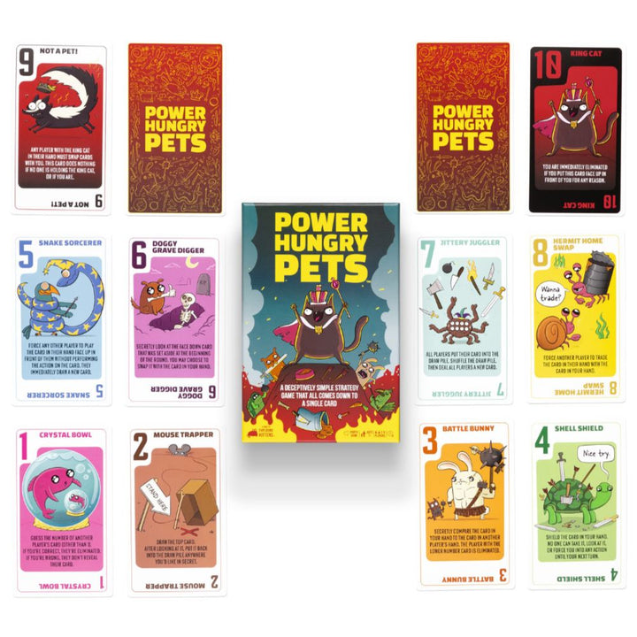 Power Hungry Pets Card Game by Exploding Kittens