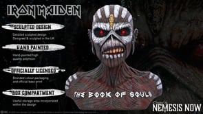 Iron Maiden Book of Souls Eddie Bust Box The 26cm Officially Licensed Statue 11