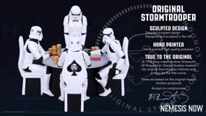 The Original Stormtrooper Poker Face Gambling Figurine 18.3cm