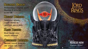 Lord of the Rings Sauron Snow Globe 18cm Officially Licensed 9