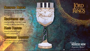 Lord of the Rings Rivendell Goblet 19.5cm Officially Licensed Drinking Cup