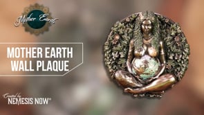 Bronze Mother Earth Wall Plaque 15cm 9