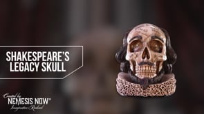 Shakespeares Legacy Skull 16cm Resin Statue 8