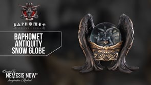 Baphomet Antiquity Gothic Snow Globe 22.5cm 8