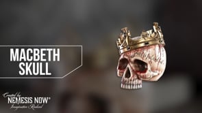 Macbeth Skull 15cm with Bleeding Crown Decoration 9