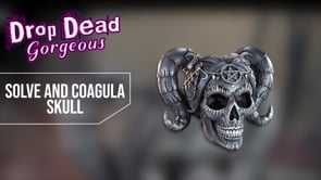 Drop Dead Gorgeous Solve and Coagula Baphomet Doll Skull 20.5cm 10