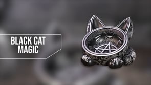 Black Cat Magic Trinket Bowl 16cm 10