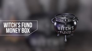 Witchs Fund Cauldron Money Box 16.5cm 9