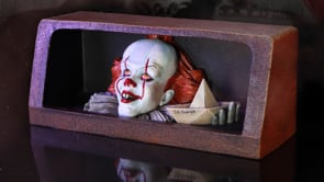IT Pennywise Clown Drain Figurine 20cm Sound Activated Horror Decor 10