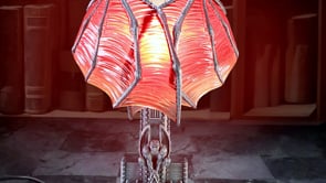 Shadow Wing Bat Lamp UK Plug 32.5cm Table Light 10
