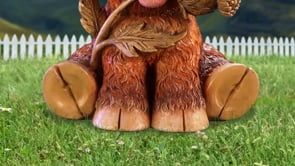 Highland Cow with Thistle Figurine 10.5cm Resin Statue 10