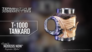 Terminator T1000 Head with Bullet Hole Collectible Tankard T-1000 18.5cm Drinking Mug 11
