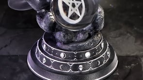 Cult Cuties Purrah Witch Cat Ornament Holding a Crystal Ball Purrahs Fortune 12.2cm 6