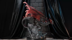 Leroux Large Dragon Figurine with LED Light Up Base 40cm 9